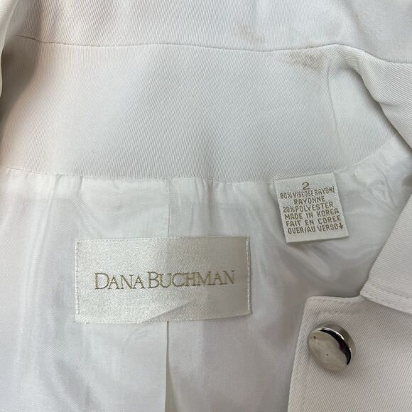 Dana Buchman Vintage 90s Black & White Skirt Suit Set — Jacket & Pencil Skirt - Picture 10 of 13